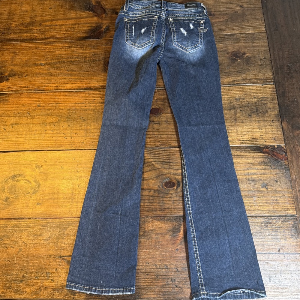 Miss Me Jeans Womens 26 Mid Rise Bootcut 34 Inseam Embellished Y2K Western